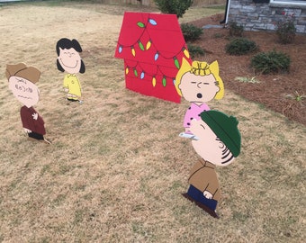 Charlie Brown Lucy Christmas Peanuts Lifesize Yard Art Pattern Files