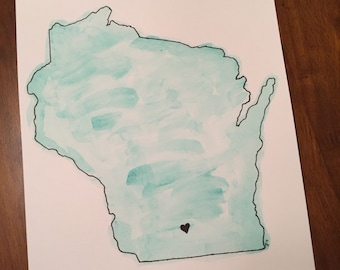 Watercolor Painting - Wisconsin