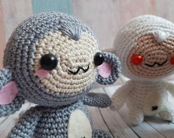 Cute monkey Amigurumi/Amigurumi Monkey Choose your favorite color! Made to order