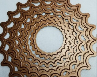 Scalloped die, inverted scallope, spellbinders, cuttlebug, sizzix