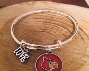 Louisville Cardinals Bracelet