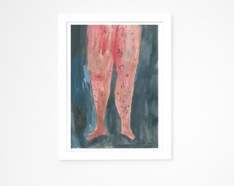 Original Faye Moorhouse Painting || LEGS ELEVEN 003