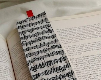 Music Notes Bookmark / Fabric Bookmark / Music / Teacher Appreciation / Bookmark
