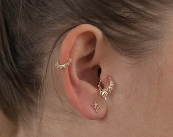 Helix earring - Helix ring - helix jewelry - Primitive style - helix piercing - helix - piercing jewelry - cartilage