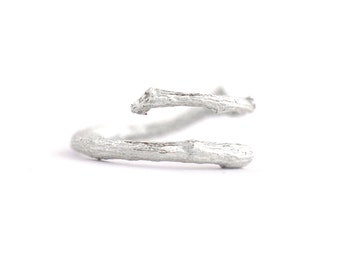 Branch ajustable sterling silver ring