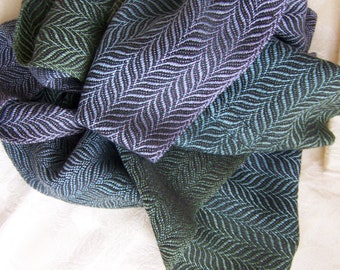 REVERSIBLE Handwoven Infinity Scarf Dressy OOAK