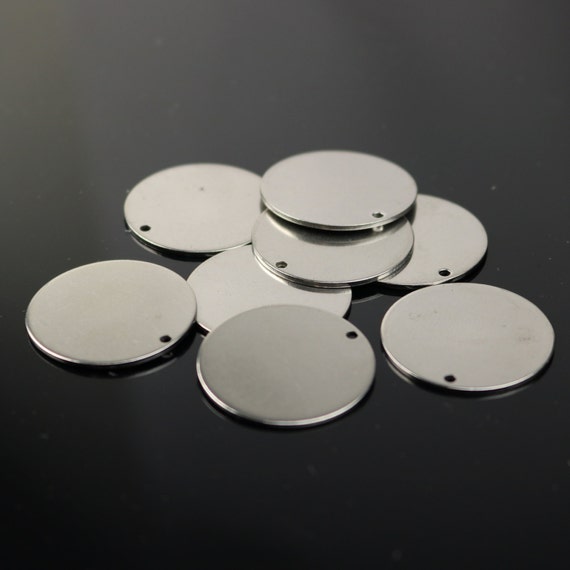 10 pcs of 1 Stainless Steel Stamping Blanks 1 inch 25