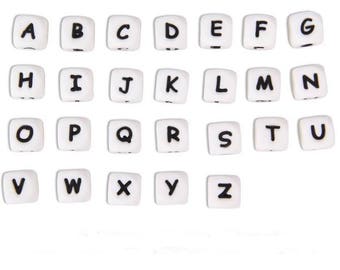 Perle Silicone cube alphabet