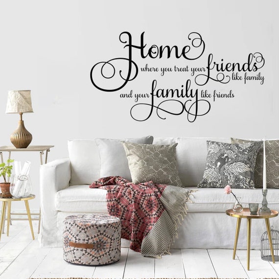 Download Home Family and Friends SVG Vinyl Wall Art