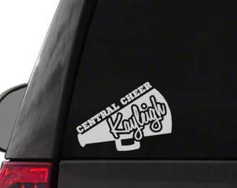 Cheer Megaphone Custom Decal