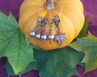 Fall Progress Keeper and Stitch Marker Set