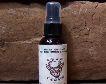 DeerScare Deer & Rabbit Repellent Ready to Use Trial sized sample spray made with all natural, environmentally safe botanical oils
