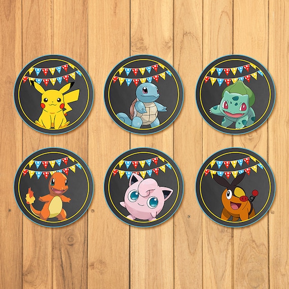 Gutsy image with pokemon cupcake toppers printable Effortless image in pokemon cupcake toppers printable