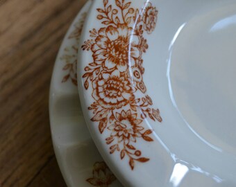 Sterling Vitafied China Ashtray Set