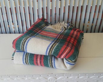Vintage Earl-Wood Wool Lap Robe from Great Britain