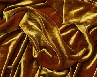 Silk and viscose velvet fabric