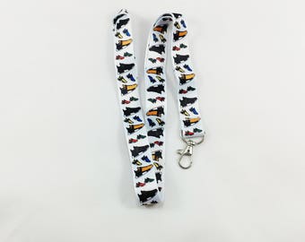 Pharrell Williams Adidas NMD shoemoji lanyard with clip for keys or id badges. Fast same/next business day shipping.