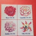 US 18 Cent Set of 4 Philatelic Block Set of Flowers: Rose Camellia Dahlia Lily// MNH Postage Issued in 1981