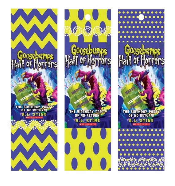 Goosebumps Personalized Digital Bookmarks
