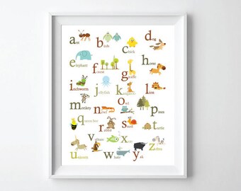 Animal ABC Print - 11X14