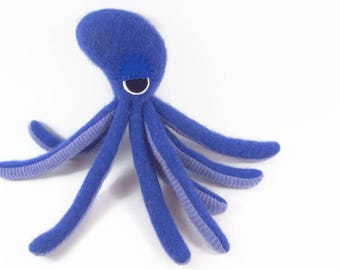 toy octopus, waldorf octopus, stuffed toy, stuffed animal, stuffed octopus, fish toy, aquatic toy