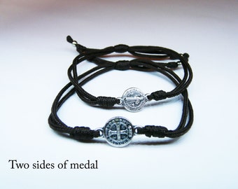 Benedictine medal bracelet
