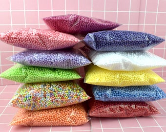 Small particle foam beads,slime supplies(A pack of 2.5 cups)