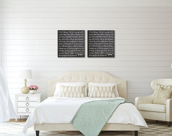 Wedding Vows Canvas Art, For Him or Her