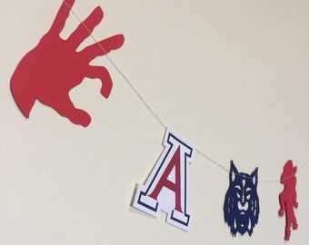 U of A / University of Arizona Garland / Bunting / Decorations