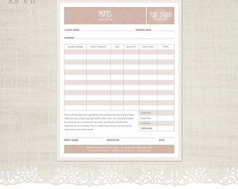 print release form template for photographers photographer free photography order form template