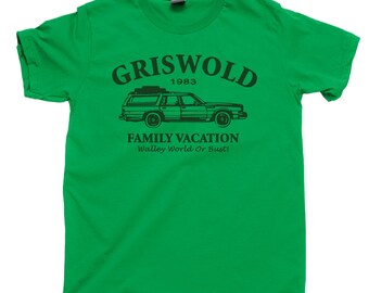 Griswold Family Vacation T Shirt Clark W Griswold Sparky Wagon Queen Family Truckster Marty Moose Walley World Cousin Eddie John Hughes Tee