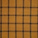 Homespun Fabric | Pumpkin Spice And Black Woven Window Pane Plaid Fabric | Fall Fabric | Cotton Rag Quilt Fabric | Primitive Fabric