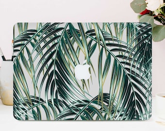 Palm Leaves Macbook Case Macbook pro 13 Case Macbook Air 13 Case Macbook Pro Case Tropical Leaves Case Clear Macbook Case Laptop 1 CGD2001