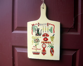 Vintage cutting board home decor shabby chic cottage chic