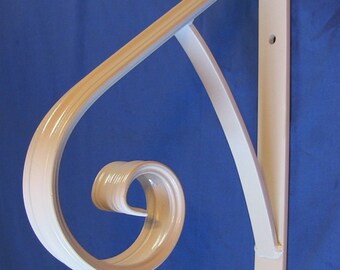 Decorative 1 Step SAFETY Handrail, SOLID STEEL, Railing, Wrought Iron, Metal hand rail, Victorian