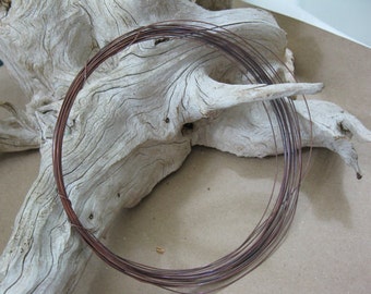 20 Gauge SOLID COPPER WIRE, Bright or Hand Oxidized, 10 ft to 50 ft, Ready to Ship!