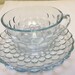 Anchor Hocking Sapphire BLUE BUBBLE Cup and Saucer
