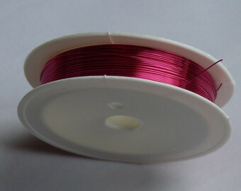 10 meters of 0.4 mm fuchsia copper wire