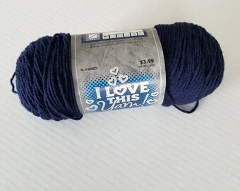Yarn - Knitting Supplies, Crochet Supplies, Acrylic Yarn, Navy Yarn