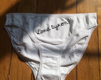 Embroidered Panties Groupie - "the Poets" - Lord Byron