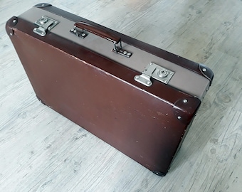 Vintage Suitcase .Cardboard, Vintage Travel.