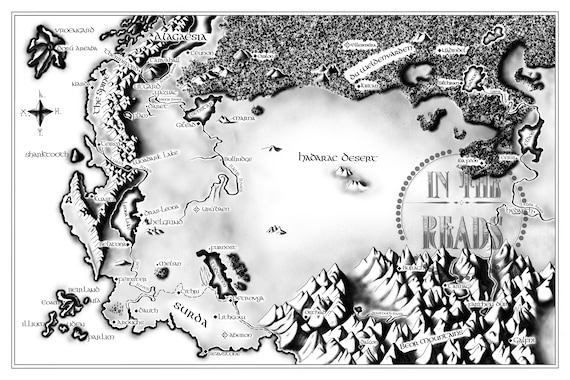 Alagaesia Karte / Eragon / 24 x 36 / kostenlose