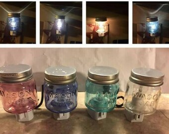 Miniature Mason Jar Night Light