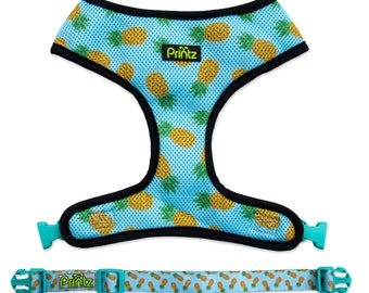 Reversible Breathable Dog Harness by Printz Pet Supply- Maui Gold