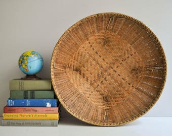Large Square-Based Bohemian Wall Basket