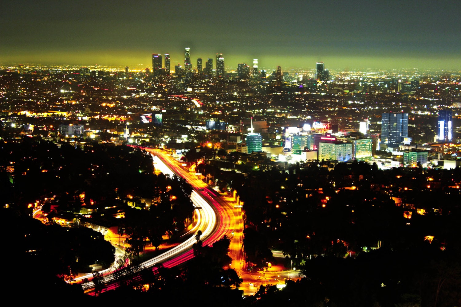 Los Angeles Skyline LA City Lights Fine Art Photography