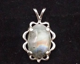 Labradorite Sterling Silver Pendant