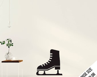 Ice Skate Wall Decal - Figure Skating - Vinyl Sticker