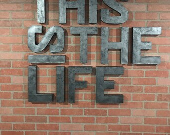 Metal Letters, Rusty Metal Letters, Metal Industrial Letters, Letters for Nursery, Rustic Home Decor, Rustic Metal Letters, Metallic Gifts