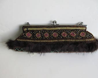 Brocade Embellished Clutch